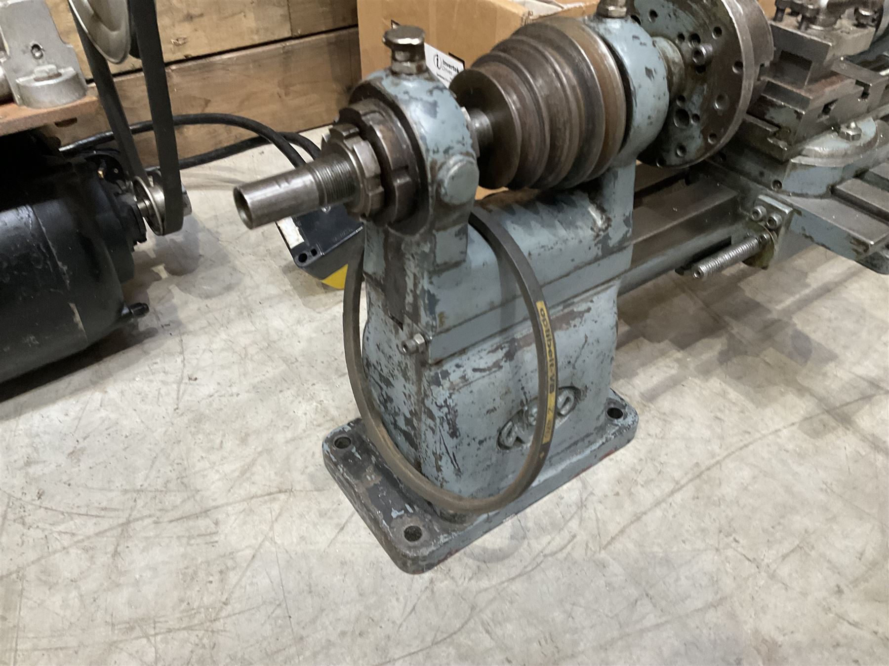 WM precision lathe with Thompson Houston electric motor together with Alfred Herbert die head and bits