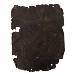 Eight 19th century tin fire insurance marks, comprising Phoenix Assurance Company Limited, Royal Insurance Company, Protector Fire Insurance Company, London Assurance Incorporated, County Fire Office, and District, Royal example H31cm