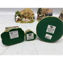 Sixteen Lilliput Lanes, to include The Golden Jubilee, Round Tower - Windsor Castle, Castle of the Golden Chalice, Travellers Rest, with box and deed,  Summer Days, Sunshine Creek, Writing with Lewis Carol, with box and deed,  etc 