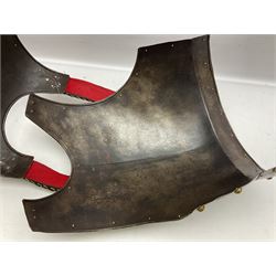 Copy of a Belgian Cuirass breastplate and backplate