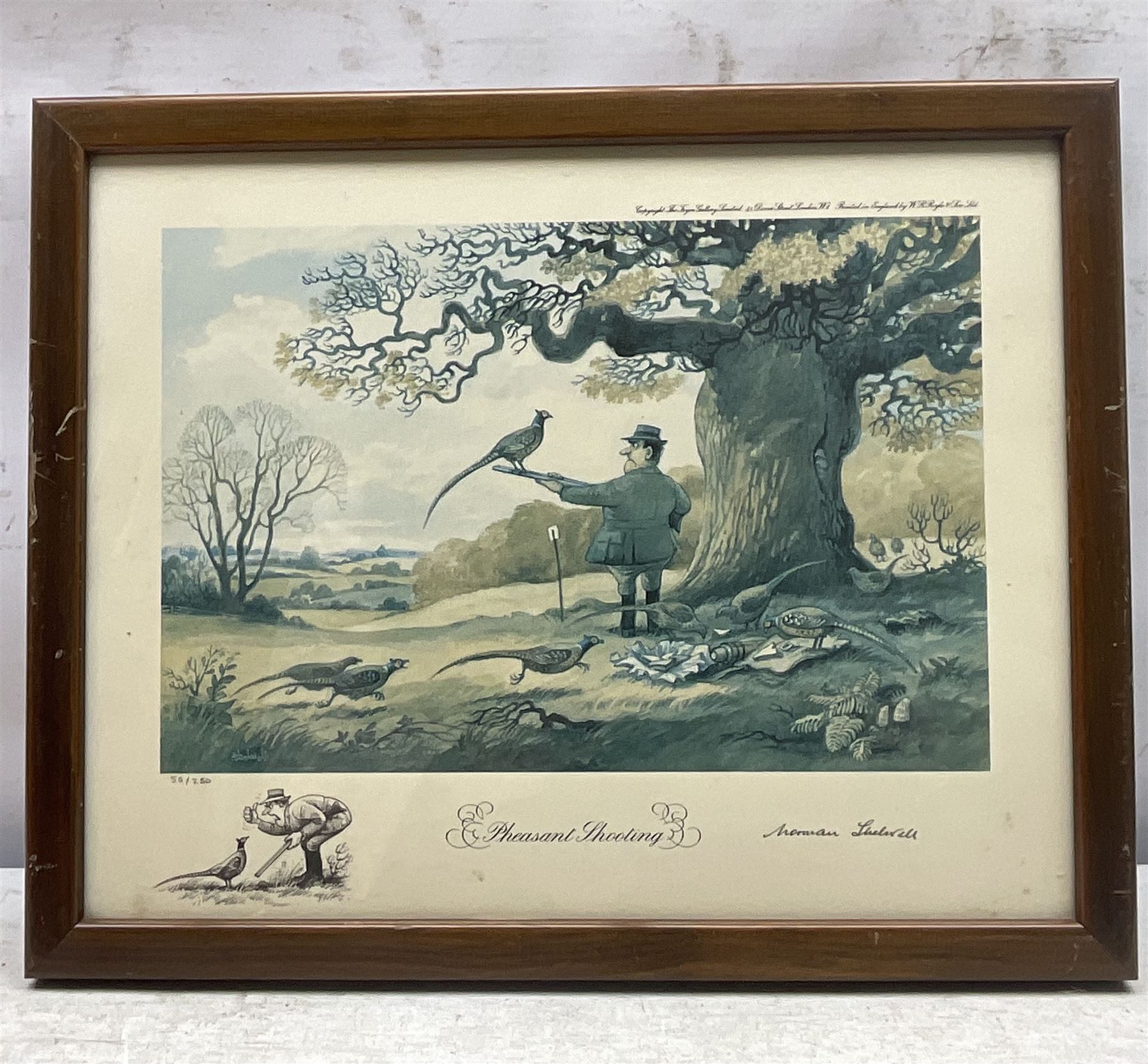 Norman Thelwell (British 1923-2004): The Hunt, set of six satirical limited edition prints each signed and numbered in pencil 28cm x 36cm (6)