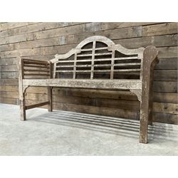  Lutyens design teak garden bench