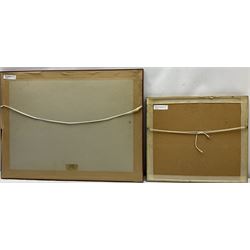 George Balmer (British 1806-1846): 'Burlington' Quay Bridlington, pencil sketch for engraving titled in the artist's hand 22cm x 39cm, together with the hand-coloured engraving by James Stephenson (British 1808-1886) pub. William Finden's 'The Ports, Harbours, Watering-Places and Coast Scenery of Great Britain' c.1842, 15cm x 18cm (2)