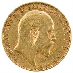 King Edward VII 1910 gold full sovereign coin