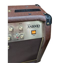 Marshall AS100D acoustic guitar amplifier, serial no. C-2016-13-1305-1, with instruction booklet, H52cm, W59cm