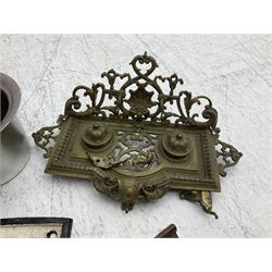 Cast iron Yorkshireman sign, together with other metal ware and collectables