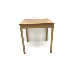 Square elm table, 69cm x 69cm, H72cm