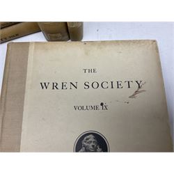 Belcher & Macartney: 'Later Renaissance Architecture in England', london Batsford, in six parts of loose folio form including plates and photographs, Twelve volumes of The Wren Society architectural books, and other architectural books and folios  