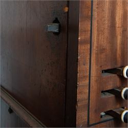 Mid-18th century Johannes Schnetzler (John Snetzler) Chamber Organ 1742
Single manual chamber organ, five octave keyboard with 58 keys GG-f3, A=427, with ebonised naturals and ivory faced sharps. With six speaking stops, Open Diapason, Twelfth, Cornet, Stopped Diapason, Flute and Fifteenth. Crank foot operated single rise reservoir. Case with alterations from the early part of the 19th century including the “gothic” arches and rectangular watered silk panels. Some of the pipework has been replaced, all the pipework is however present and the organ plays, however the pipe work is dirty and in need of attention, the action and stop work is also in need of some repair, adjustment and regulation. Thought to be the oldest Schnetzler chamber organ in Great Britain and is referred to in some sources as possibly owned by Handel who lived in London when Schnetzler worked there. However there is no documentary evidence to confirm this. Full notes and technical details regarding the background, restoration and history of this instrument can be found in The Harley Foundation Historical and Technical Report No 29 (2005) by Edward Bennett and Martin Goetze. This report can be downloaded 
HERE.

Given the intricate nature of these historic instruments, specialist support will be available if required – including a professional organ builder prepared to undertake full dismantling and reassembly – to assist successful buyers with safe removal and onward handling. Price upon application. 

This item has been registered for sale under section 10 of the APHA Ivory Act Reference GXAQ2W4S




