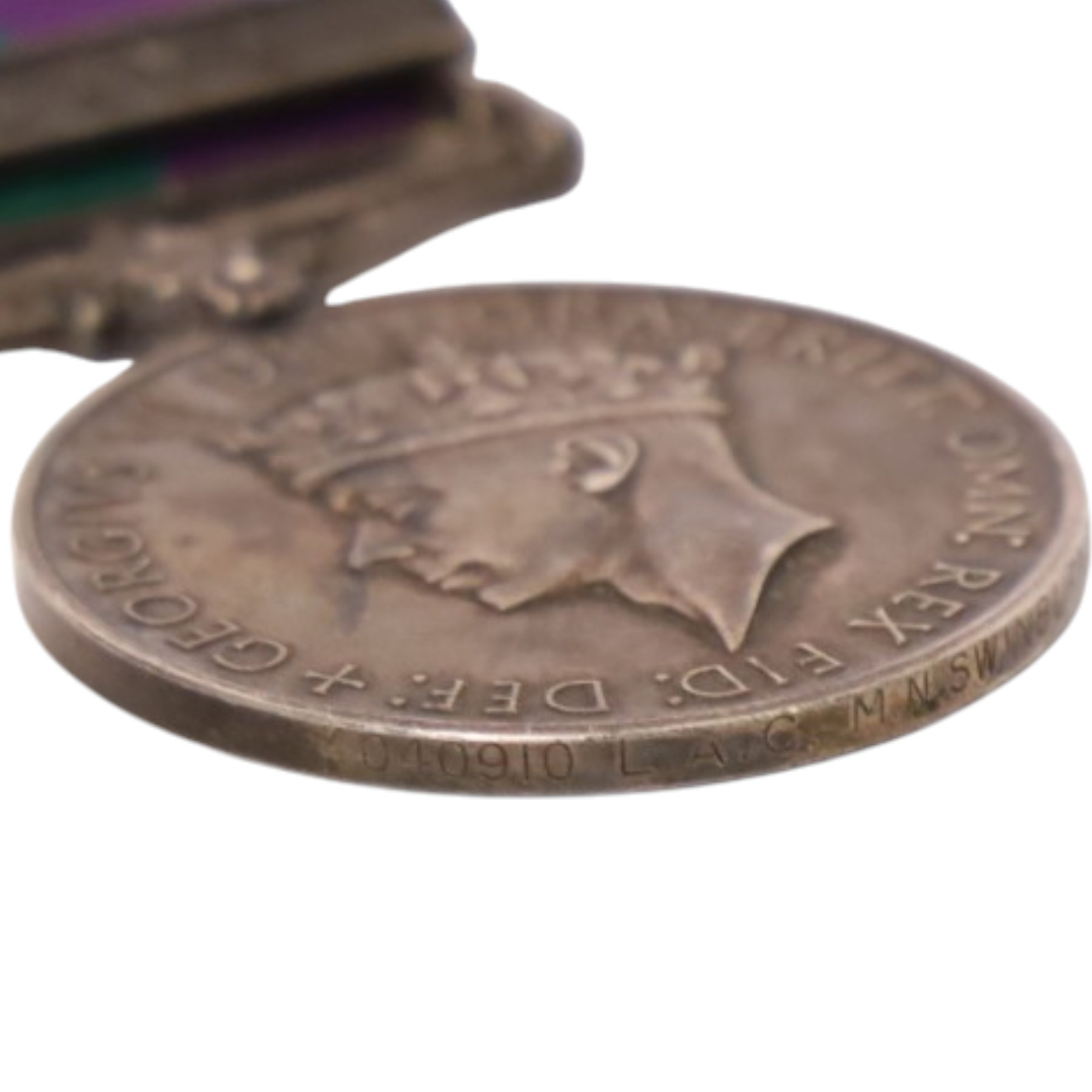 George VI General Service medal with Malaya clasp, awarded t0 4040910 L.A.C. M.N. Swinburne R.A.F 