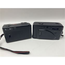 Four Olympus cameras, to include AF10 Super, XA2, Shoot & Go and Supertrip examples, together with Miranda ME-Z and Miranda ME-X DX cameras, an Agfa Optima camera with Agfa Paratonic DIN ASA Solitar 1:2.8/40 lens, Canon Snappy S camera and a Fujifilm Fine Pix S5700 camera, serial no 7WE12368 (8)