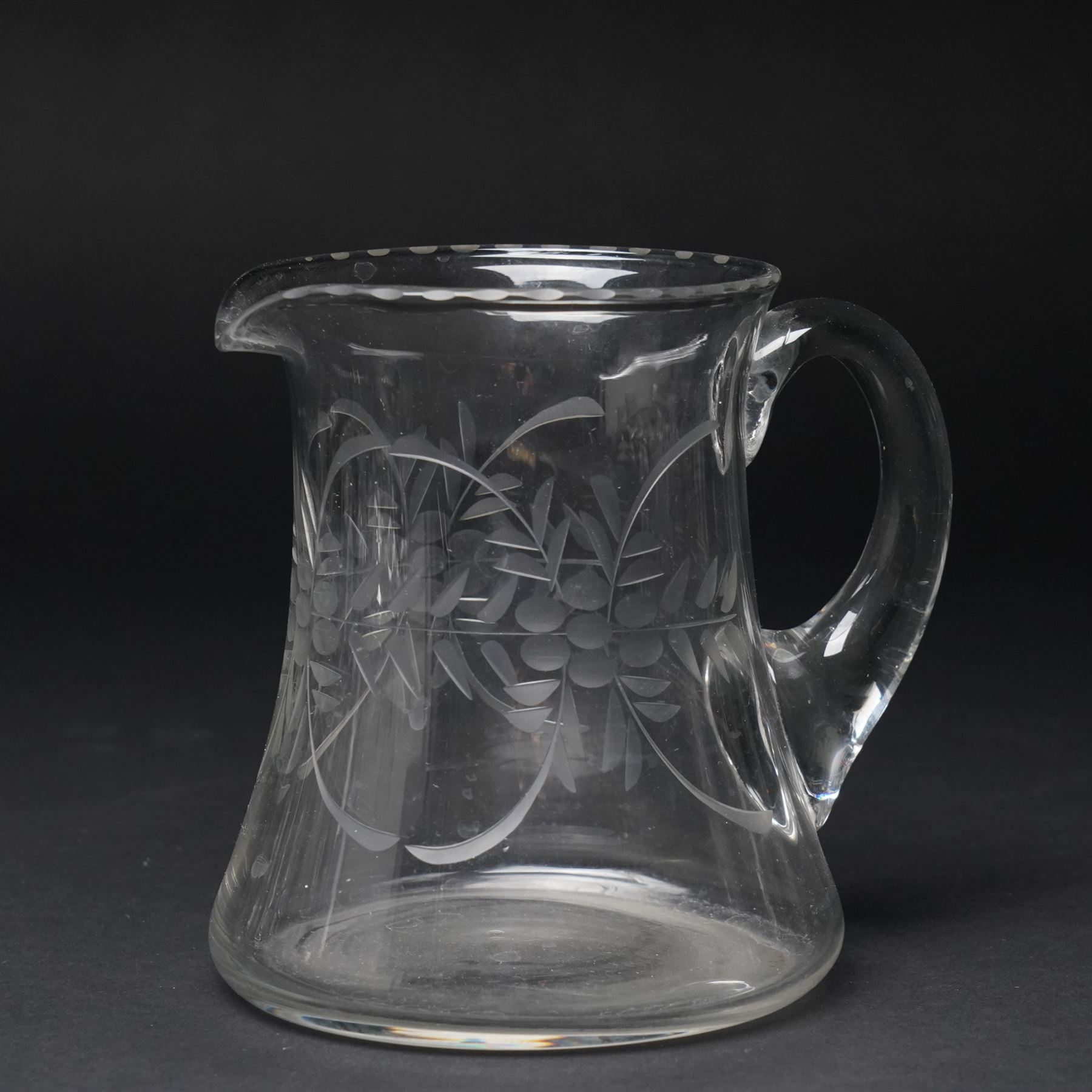 Quantity of Stuart crystal including six Cheltenham whisky tumblers, six claret glasses, six water tumblers and decanter with similar Stuart glass including sherry glasses, two brandy balloons, water jug etc