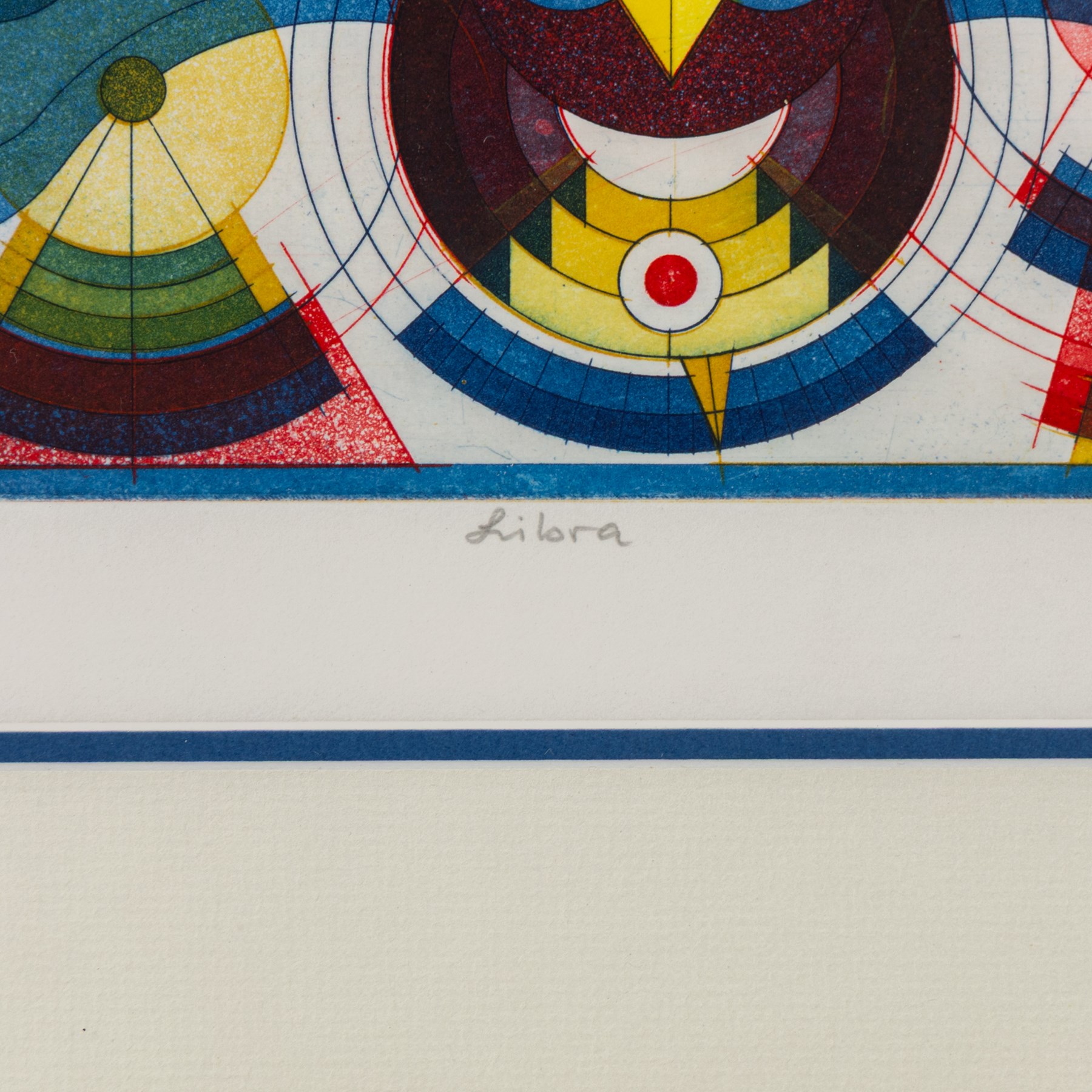 Hans-Joachim 'Jockel' Reisner (German 1938-2023): 'The Master' and 'Libra', two coloured etchings signed titled dated 2000 and 2001, one numbered 8/10 in pencil and stamped with blindstamp max 21.5cm x 15.5cm (2)
Notes: Reisner is best known for creating the Bradford City Fire Memorial in 1986. His style of printmaking is characterised by geometric lines and shapes, influenced by his degree in engineering.