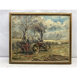 Colin Verity (British 1924-2011): The Traction Engine, oil on board signed 60cm x 75cm