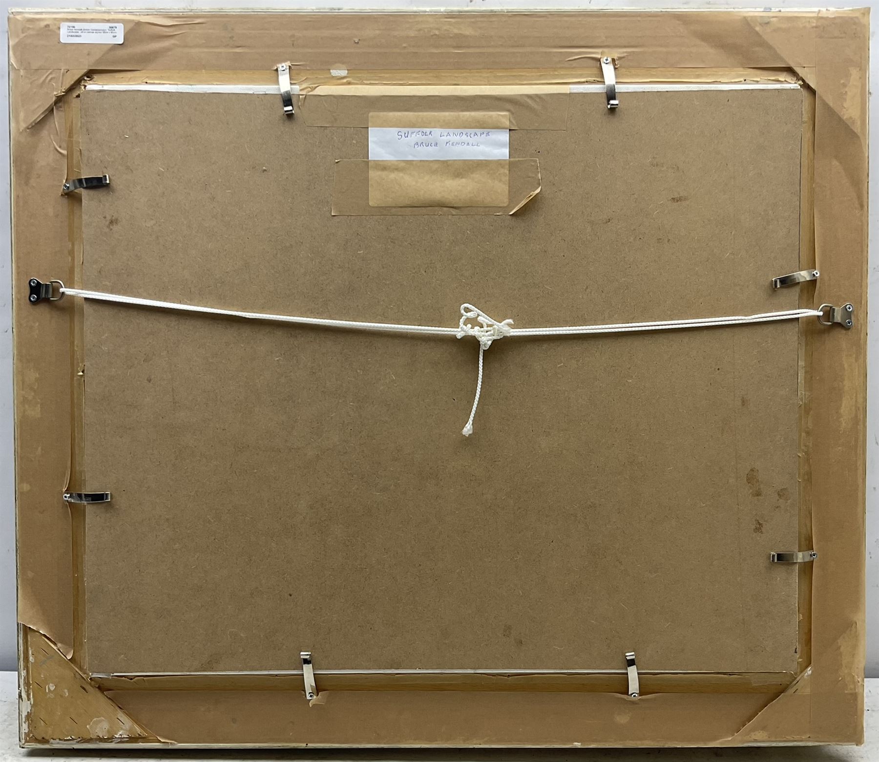 Bruce Kendall (British Contemporary): 'Suffolk Landscape', oil on canvas signed, titled verso 50cm x 60cm