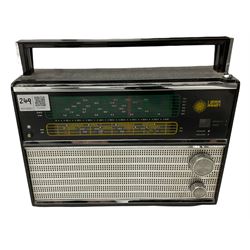 AIWA stereo cassette deck 1800, UEGA VEF 206 radio and a brother 100 type writer - all untested 