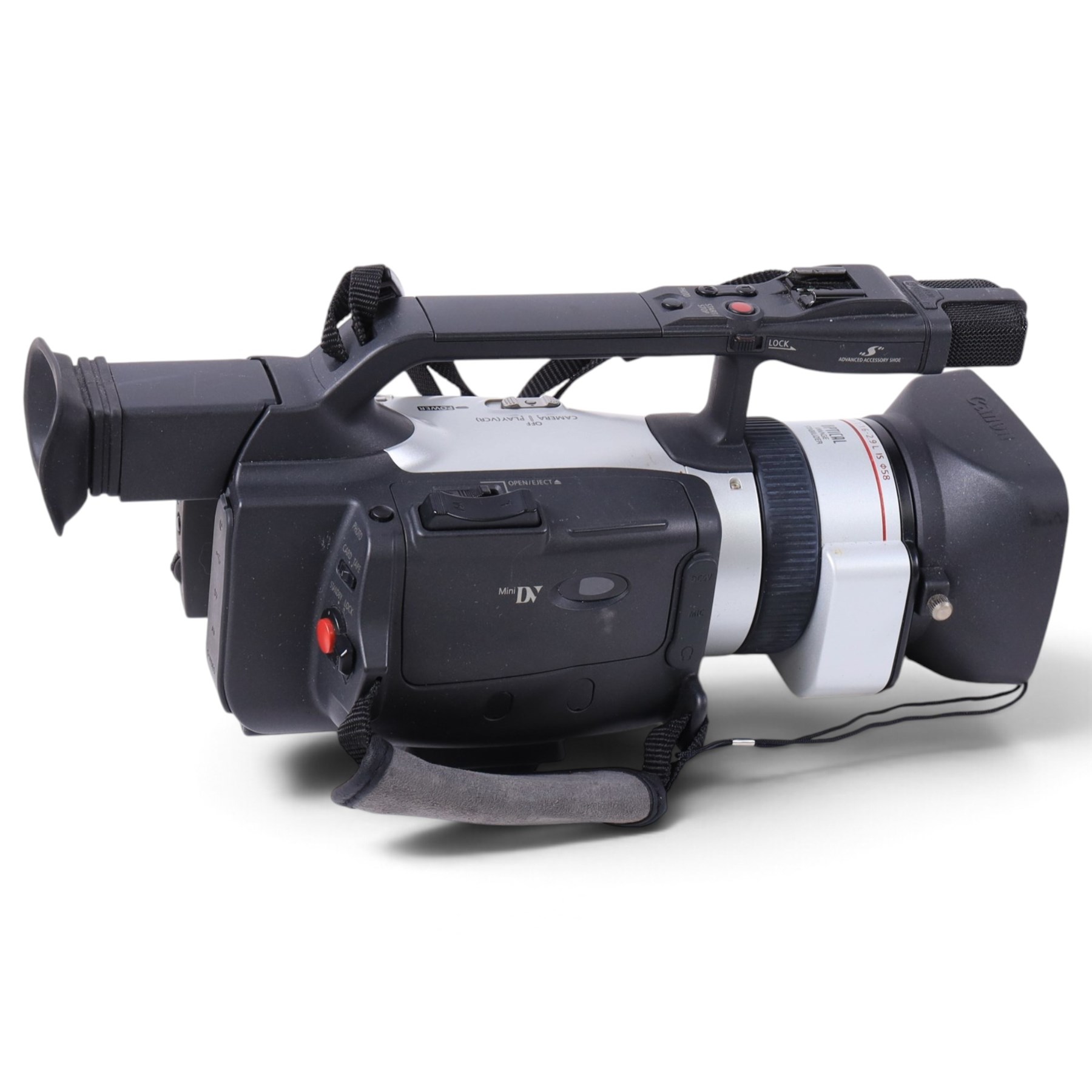 Canon XM2 3CCD Digital Video Camcorder, with original box and instructions, contained in a flight case with accessories