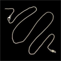 Georg Jensen silver smoky quartz pendant, No. 453, designed by Kim Buck, with Georg Jensen silver necklace, boxed