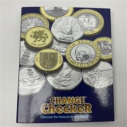 Queen Elizabeth II United Kingdom 2018 A-Z ten pence coin collection, including completer medallion, housed in a Change Checker folder

