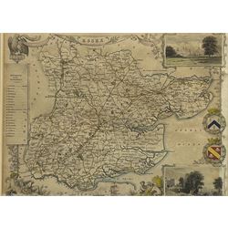 Thomas Moule (British 1784-1851): 'Essex' and 'Yorkshire North Riding', two engraved maps with hand-colouring together with John Cary (British 1754-1835): 'Yorkshire', engraved map with hand-colouring pub. 1793 max 21cm x 27cm (3)
