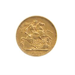 Queen Victoria 1892 gold full sovereign coin