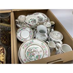 Collection of Duchess ceramics tea and dinner wares, together with collectors plates, metalware and other collectables, in three boxes 