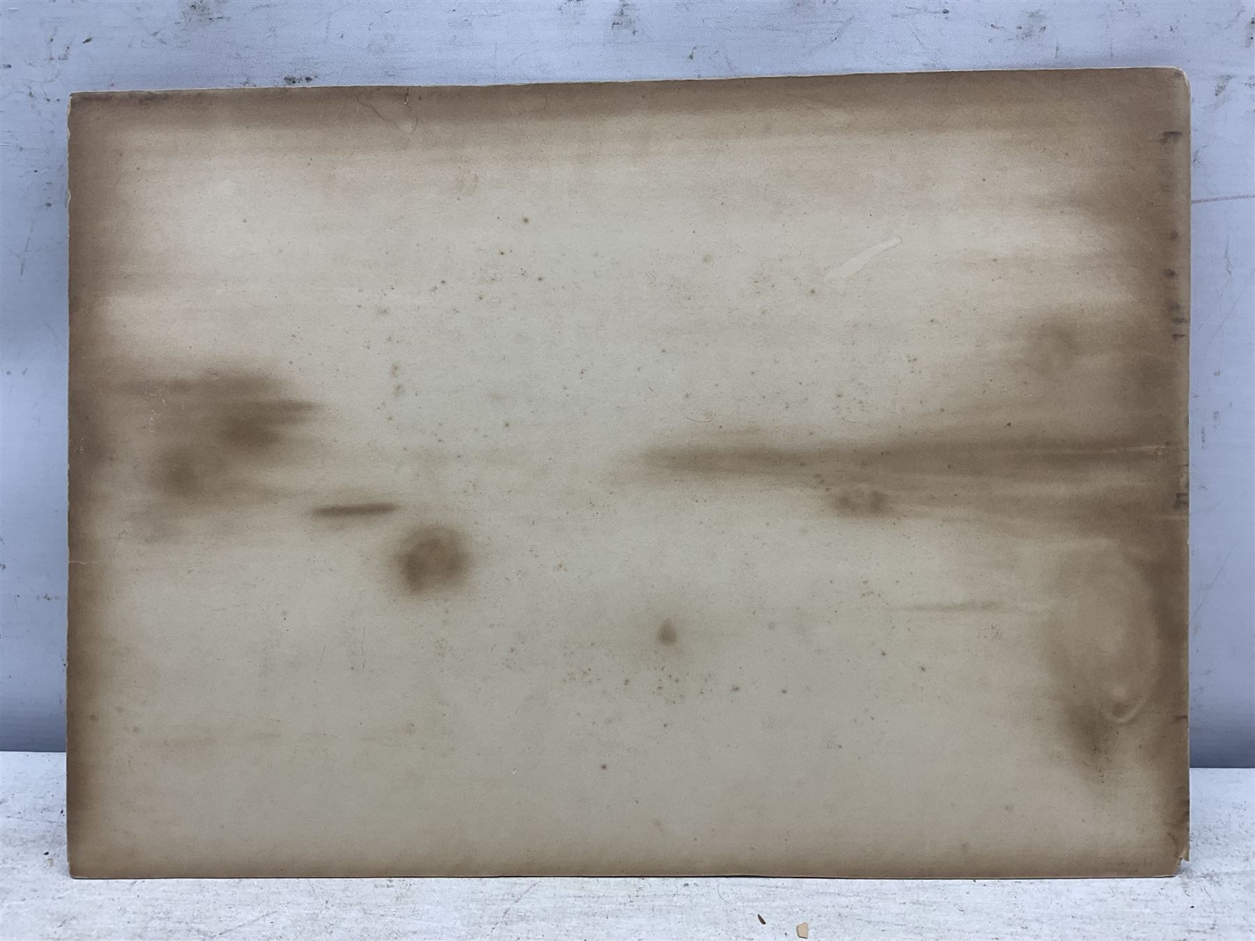 George Weatherill (British 1810-1890): 'Roseberry Topping & Cook's Monument', watercolour unsigned, original title on the mount 13cm x 24.5cm (unframed)