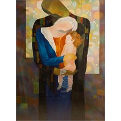 Ara Berberyan 'Arbe' (Armenian 1958-): 'Antanik', large limited edition giclée print signed and numbered 4/150 in pen 100cm x 75cm