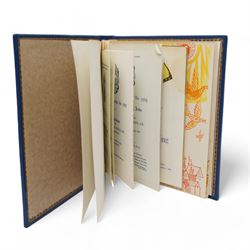 W. Bro. George F. Pedley, Worshipful Master of Broughton Lodge 1964-65, Masonic book containing memorabilia including invitations, occasions etc. 'William Preston and his Work' by Colin Dyer and three other books on Freemasonry 