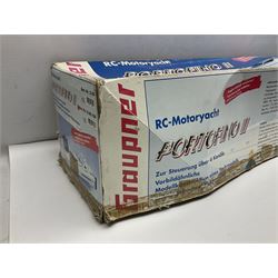 Control Freaks Eddie Stobart Ltd 1:18 scale remote controlled Scania Truck; boxed; and Graupner RC Motor-yacht Portofino II; boxed with control unit (2)