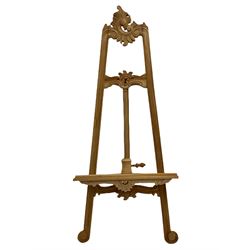 Hardwood adjustable artists easel

