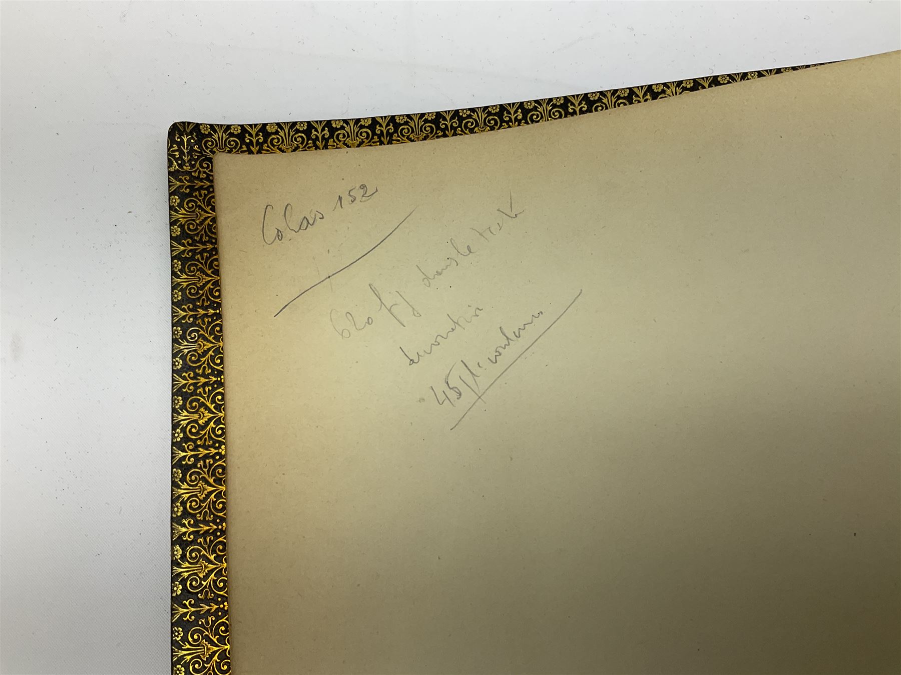 Balaschoff & Herbillon: L'Armee Allemande Sous L'Empereur Guillaume II. 1890 Paris. Forty-five laid-in chromolithograph plates together with numerous text illustrations. Oblong folio. Full moroccan leather and gilt binding with painted English Royal Crest to front cover and a.e.g.