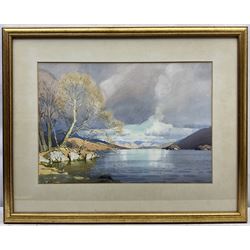 William Heaton Cooper RI (British 1903-1995): Derwentwater, watercolour signed 38cm x 54cm