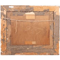 Manner of Meindert Hobbema (Dutch 1638-1709): Woodland Cottage, oil on canvas laid on board unsigned 44cm x 55cm 