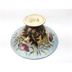  Cobridge stoneware footed bowl decorated with Toadstools, signed and dated 99, D25cm  