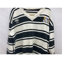 Five Hull Rugby League shirts, to include Hull FC and Hull Sharks examples