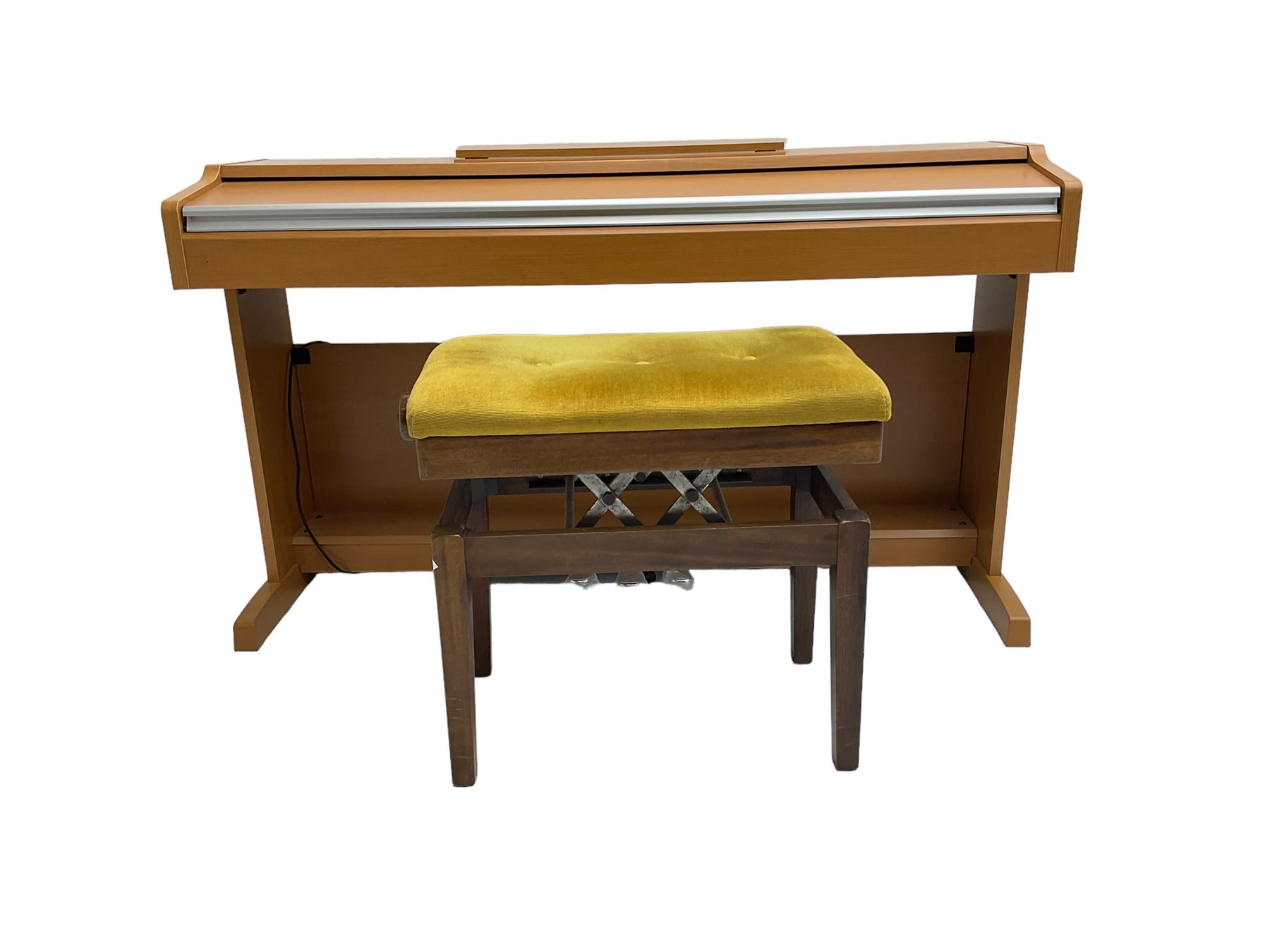 Yamaha YDP131 digital piano, in light wood case, with stool