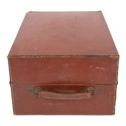 Aldis projector and a collection of local interest slides, formerly belonging to Captain Denis Cooper the Entertainments Manager Whitby for 21 years, contained within a leather carry case 