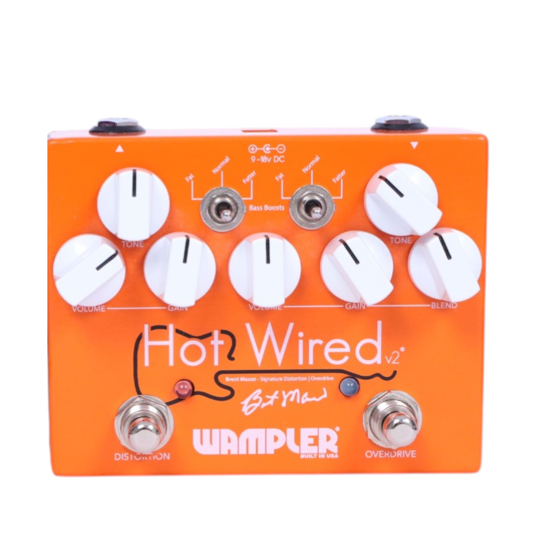 Wampler Hot Wired Brent Mason signature overdrive pedal, boxed