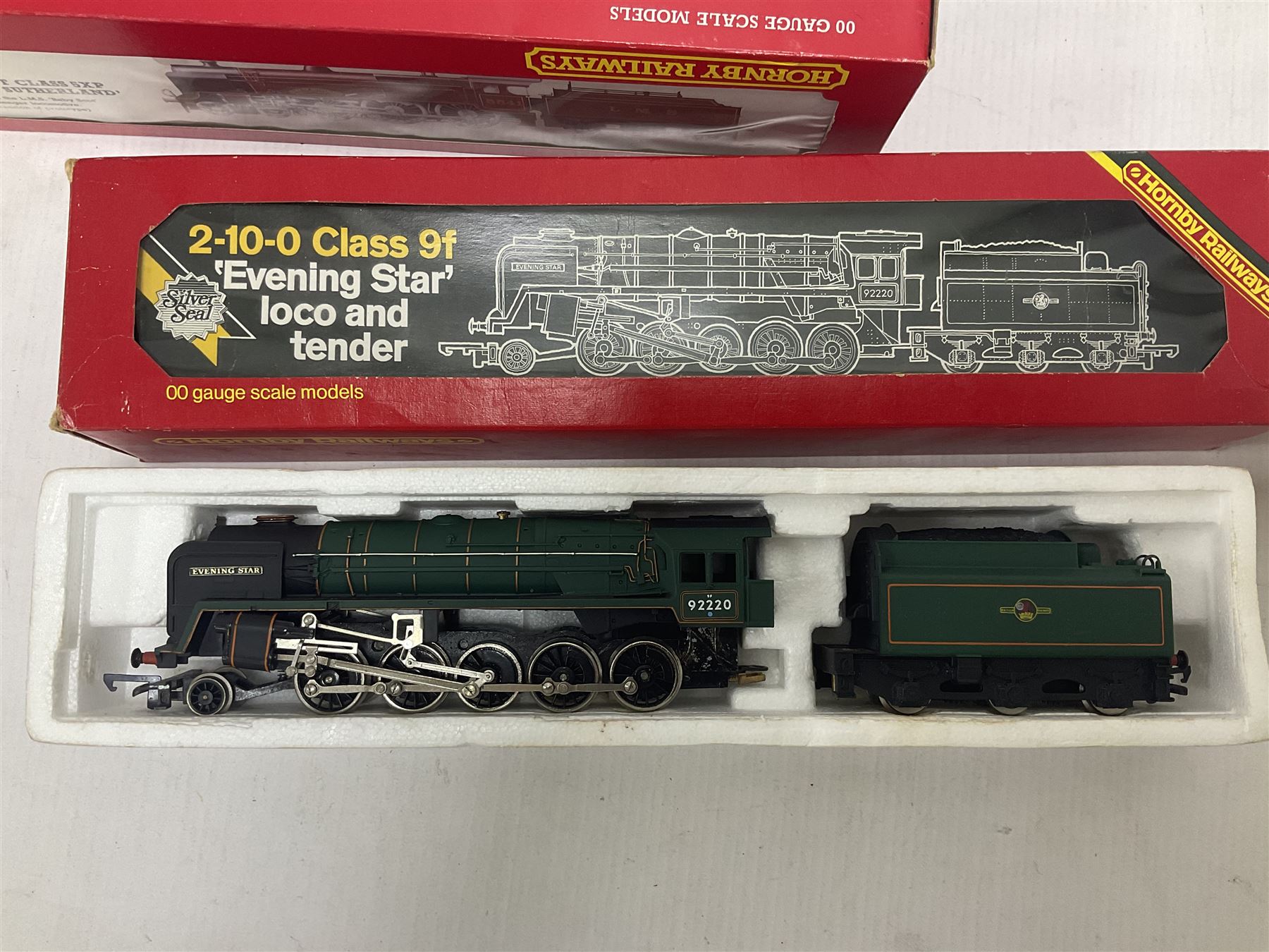 Hornby ‘00’ gauge - LMS Class 4P 2-6-4 Tank locomotive no.2300; Class 9F ‘Evening Star’ 2-10-0 no.92220; LMS Patriot Class 5XP ‘Duke of Sutherland’ 4-6-0 no.5541 (3) 