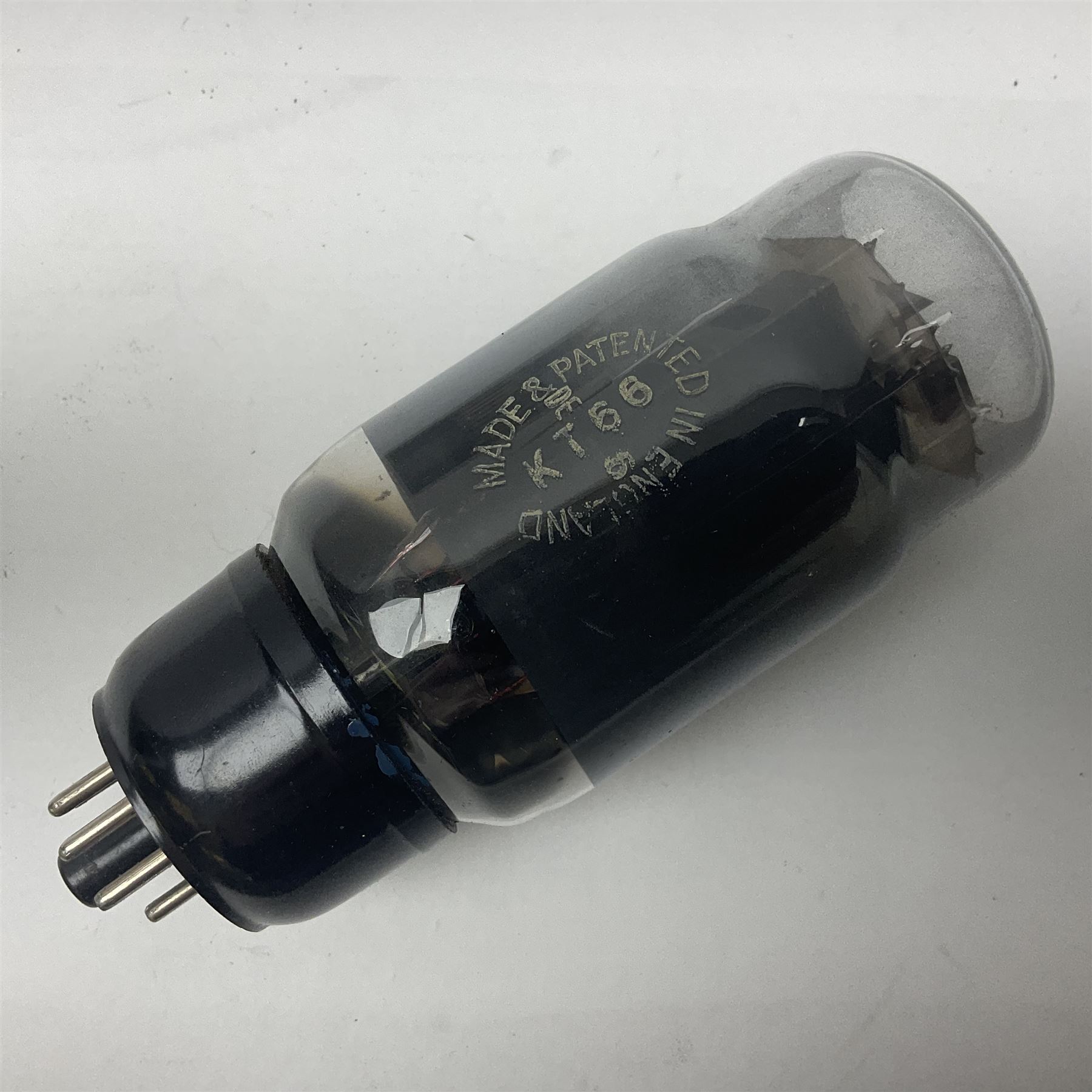 Two Osram thermionic radio valves/vacuum tubes KT66, in original boxes