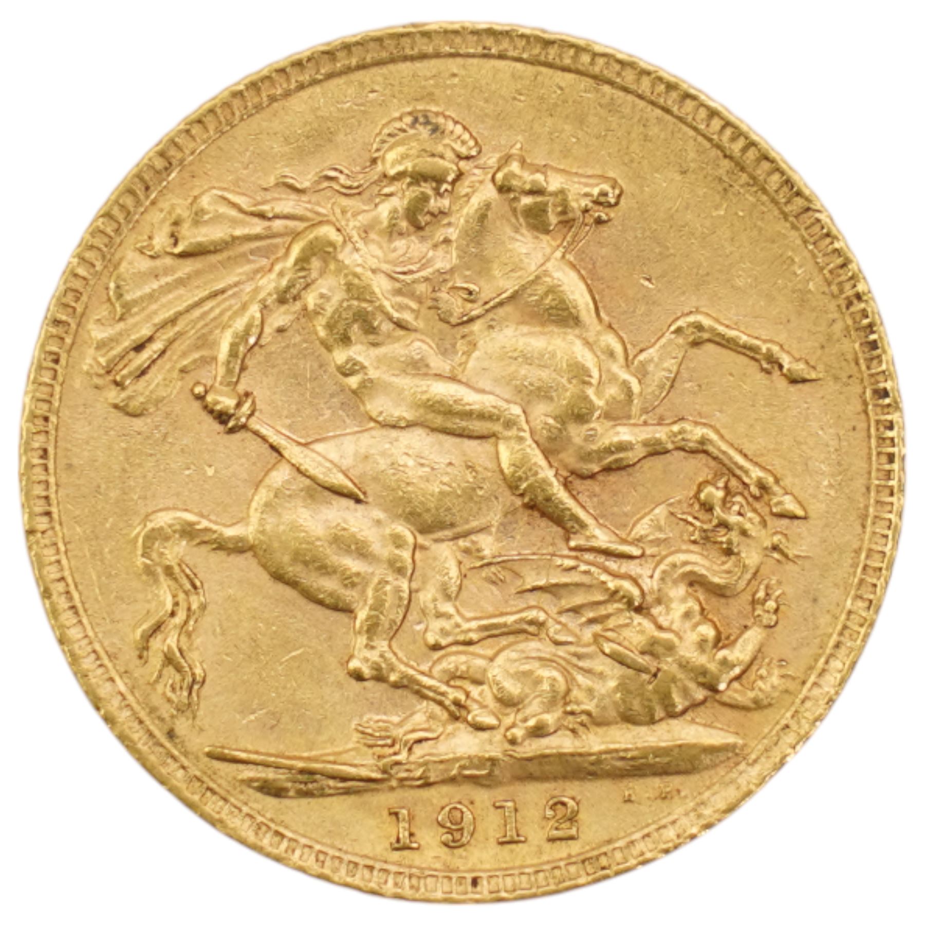 King George V 1912 gold full sovereign coin