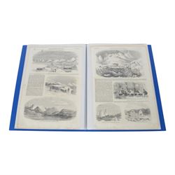 London Illustrated News, collection of articles and images relating to the Crimean War 1854-56 contained  a folder with other fifty items 