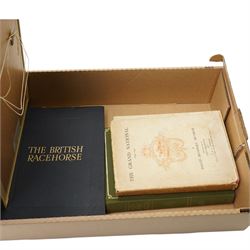 Munroe, David Hoadley - 'The Grand National 1839-1931' first edition 1951, 'The Benson and Hedges Book of Racing Colours', bound volumes of The British Racehorse magazine 1950 and four coloured prints