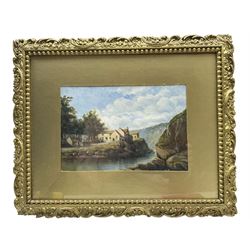 English School (19th century): Scalby Mills Hotel and Beck - Scarborough, oil on board unsigned; Scarborough South Bay, oil on canvas by a different hand unsigned; Arthur Kidd: Boats in Scarborough Harborough, watercolour signed and dated '31, max 16cm x 24cm (3)