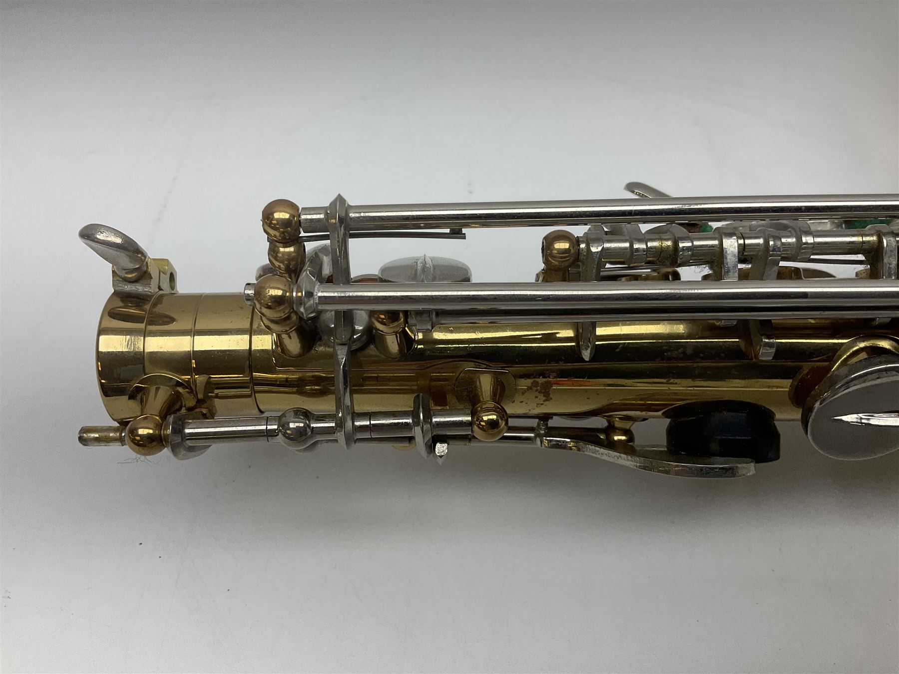 St Louis Alto saxophone, serial no.82437 in John Packer JP Blues 141 carrying case; with two-piece saxophone stand