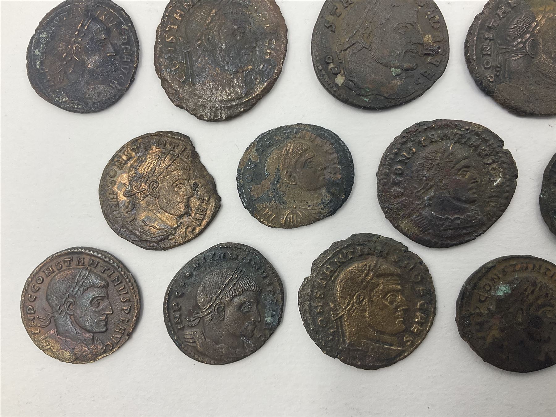 Roman Imperial Coinage, Constantine the Great (AD 306-337) and Constantine II (AD 337-340), twenty assorted bronze folles (20)