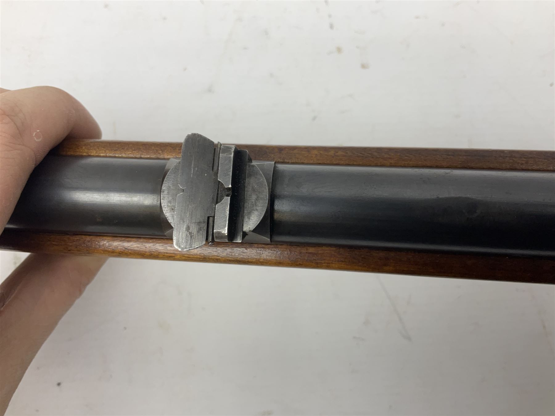 19th century Swedish Remington 8 by 58mm rolling block single action sporting rifle, dated 1888, with 82.5cm barrel marked with a Swedish crown and J.B. G.M., serial no.9775, L124cm FIREARMS CERTIFICATE REQUIRED OR RFD