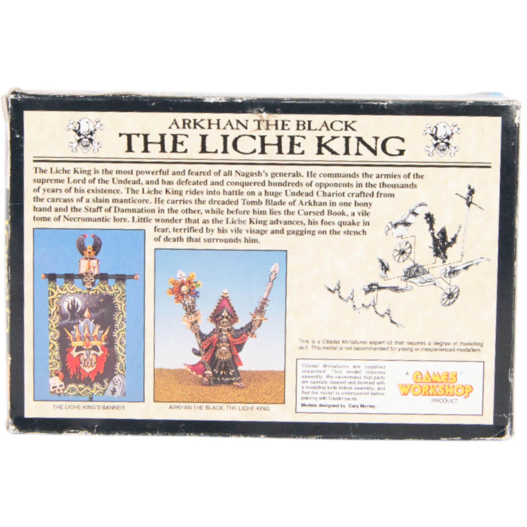 Warhammer; Liche King's Chariot Arkhan the Black, unmade in original box 