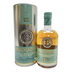 Bruichladdich Islay 10 year old single malt Scotch whisky, 700ml, 46% alc/vol, in tube